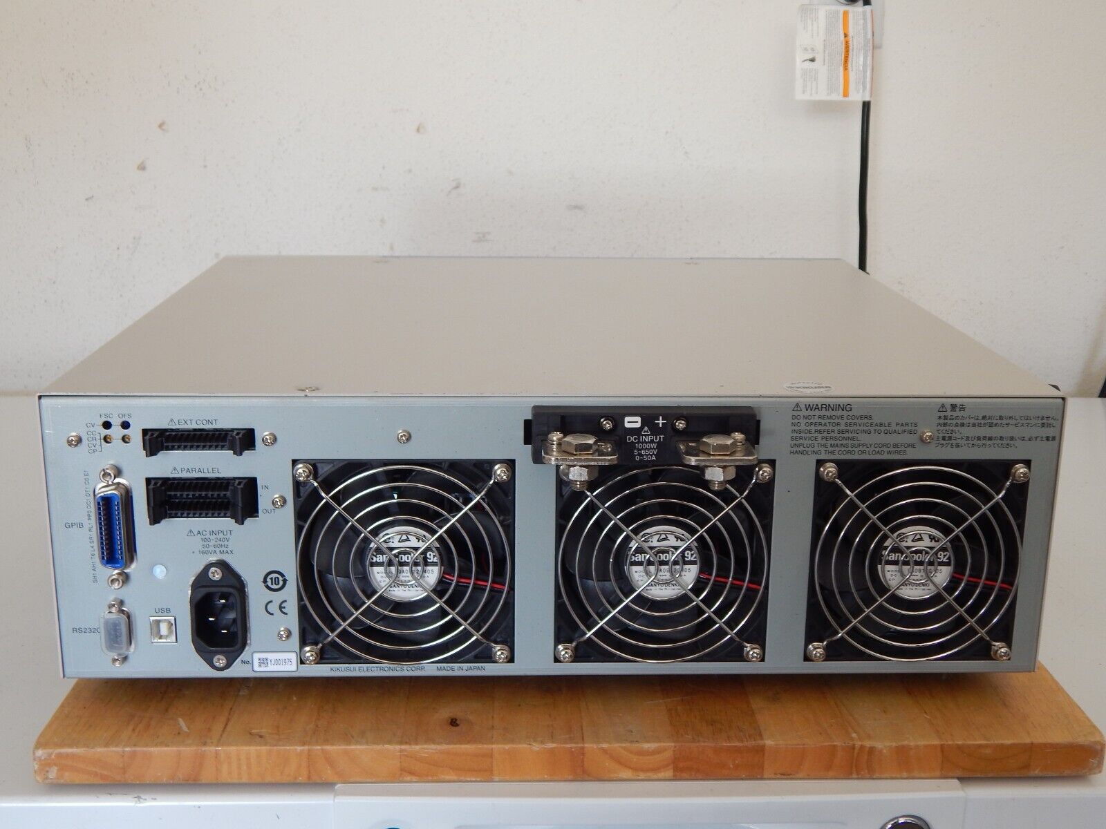Kikusui PLZ1004WH 5-650V 0-50A 1000W Electronic Load *MINT Condition* Kikusui PLZ1004WH 5-650V 0-50A 1000W Electronic Load *MINT Condition*